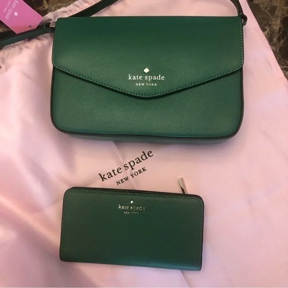 Kate Spade Leather Crossbody + Wallet - Picture 11 of 16